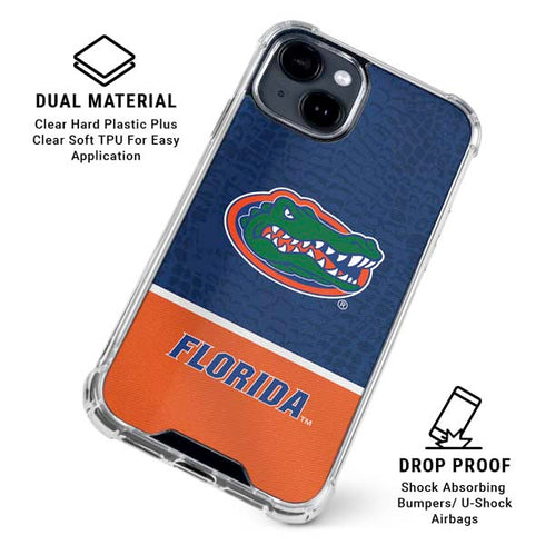 University of Florida Gators Logo iPhone 15 Clear Case